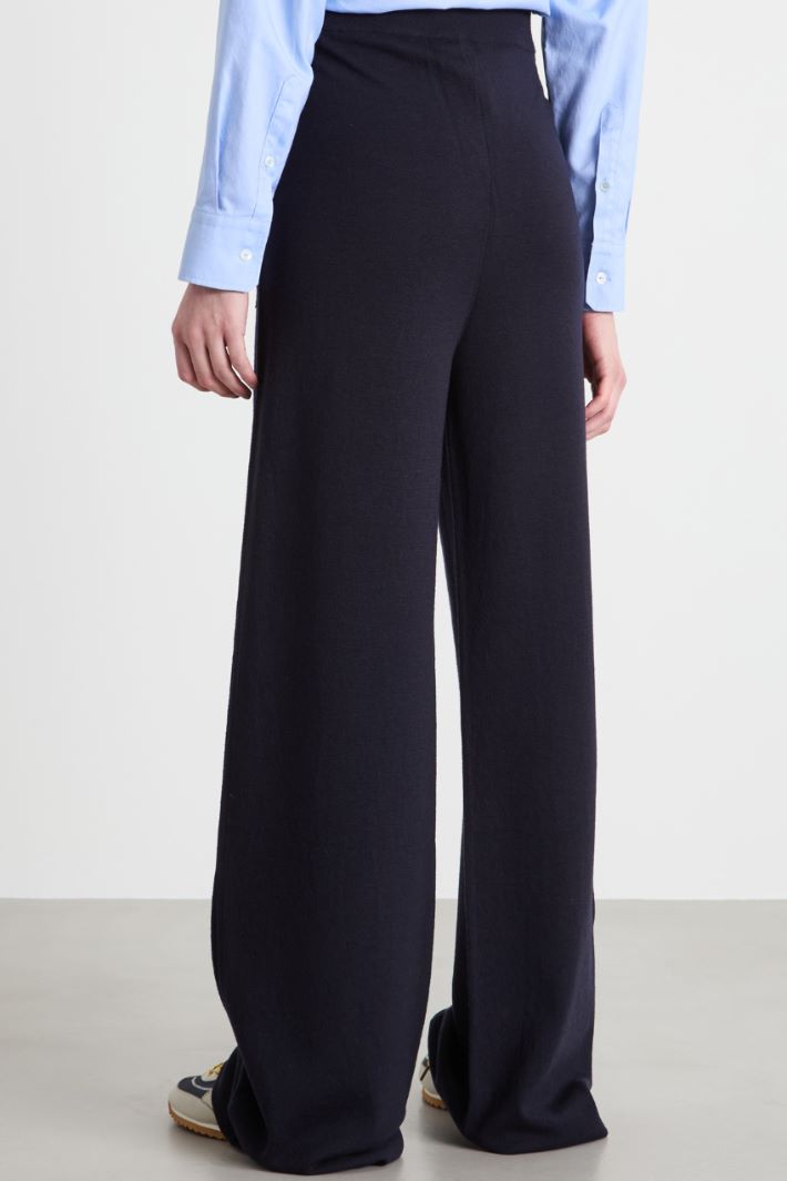 Wide-leg knit trousers Intrend - 4