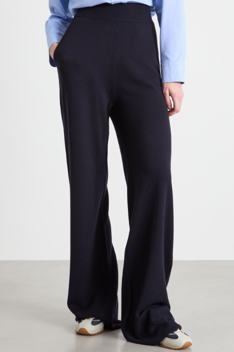 Pantalone ampio in maglia