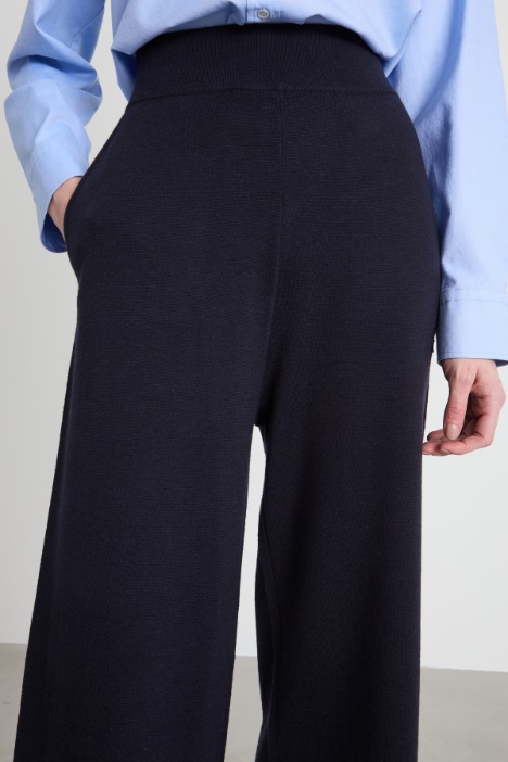 Pantalone ampio in maglia