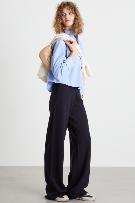 Wide-leg knit trousers Intrend