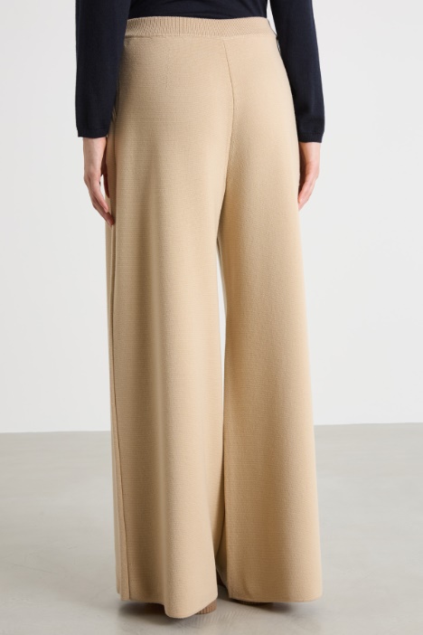 Pantalone palazzo con vita elastica