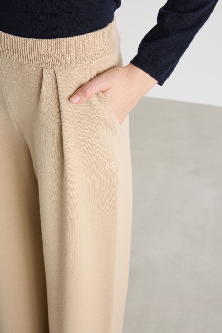 Elasticated-waist palazzo trousers Intrend - 3