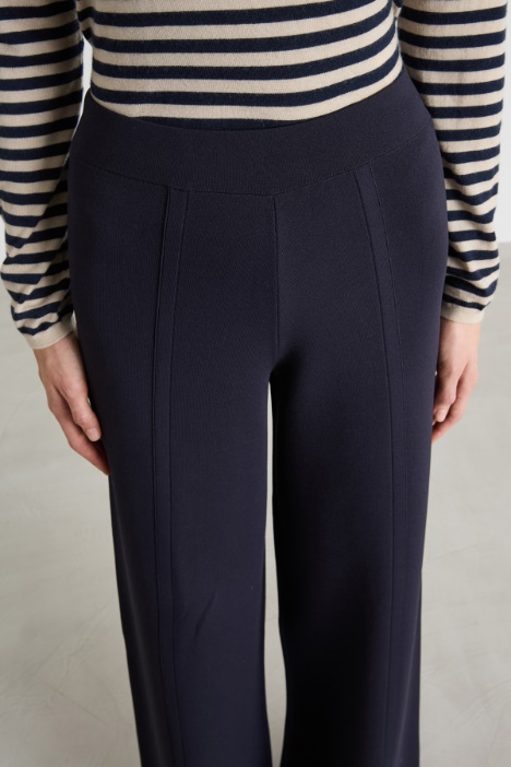 Pantalone palazzo in maglia