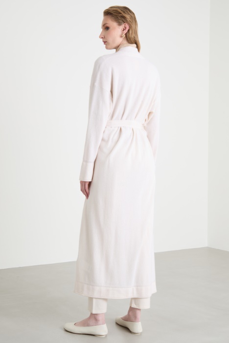 Cardigan lungo a vestaglia