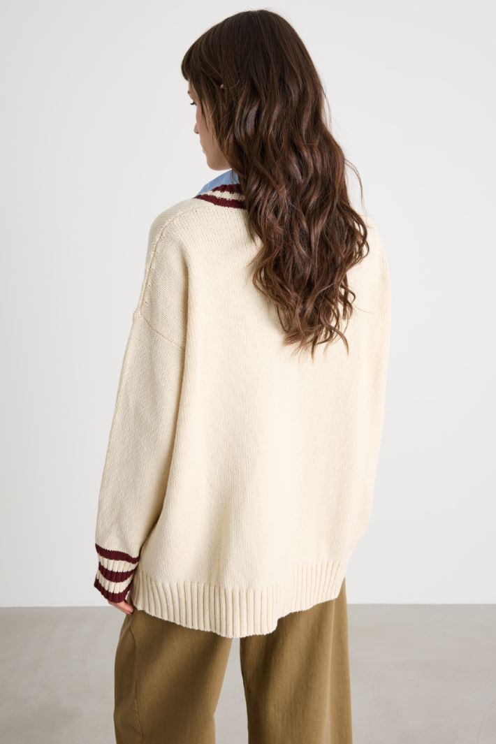 Cardigan con dettagli a contrasto Intrend - 4