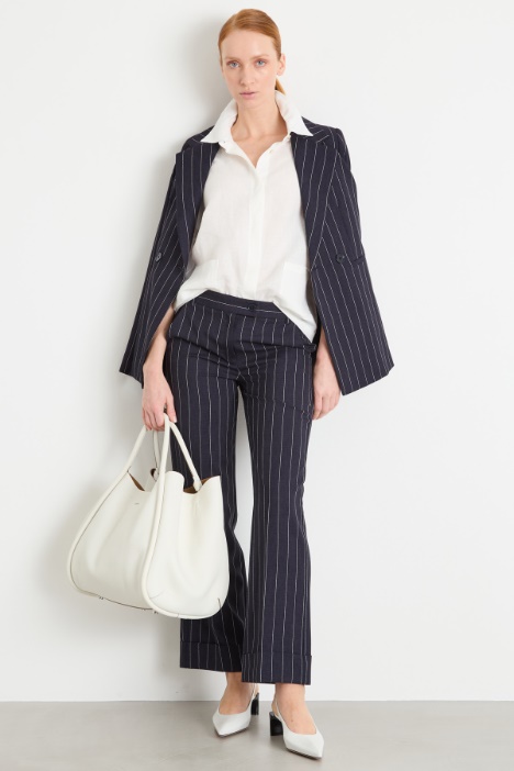 Cable and rib-knit cardigan Intrend