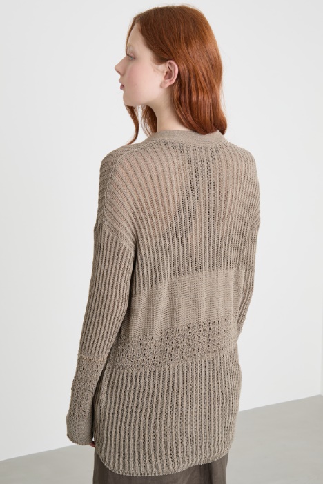 Cardigan con scollo a V