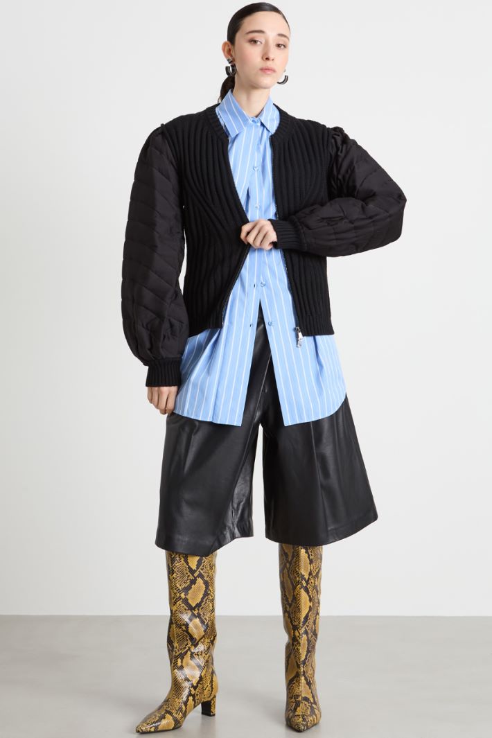 Puff-sleeve cardigan Intrend