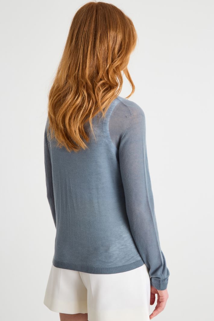 Fitted V-neck cardigan Intrend - 4