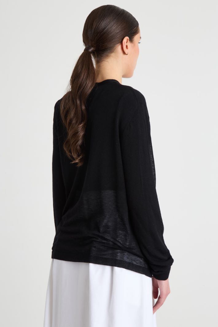 Fitted V-neck cardigan Intrend - 4