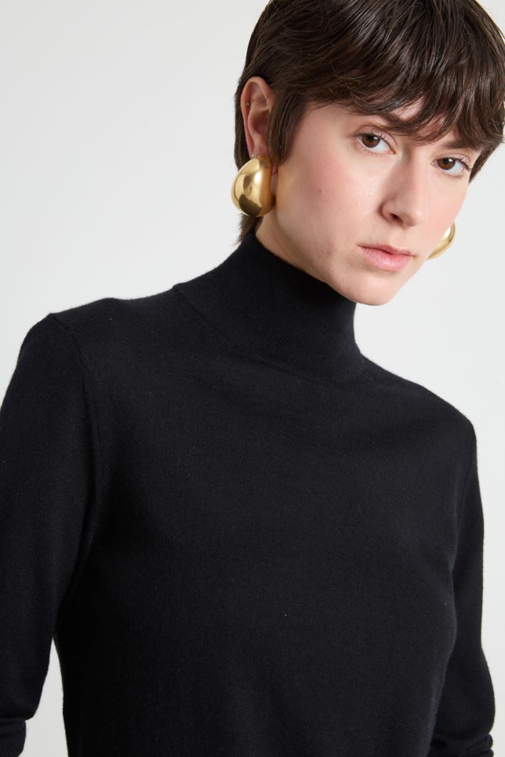 Lightweight Cashmere Roll-Neck Jumper Intrend - 3