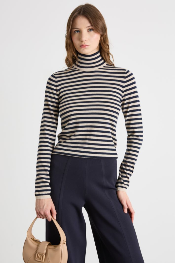 Lightweight Cashmere Roll-Neck Jumper Intrend - 2