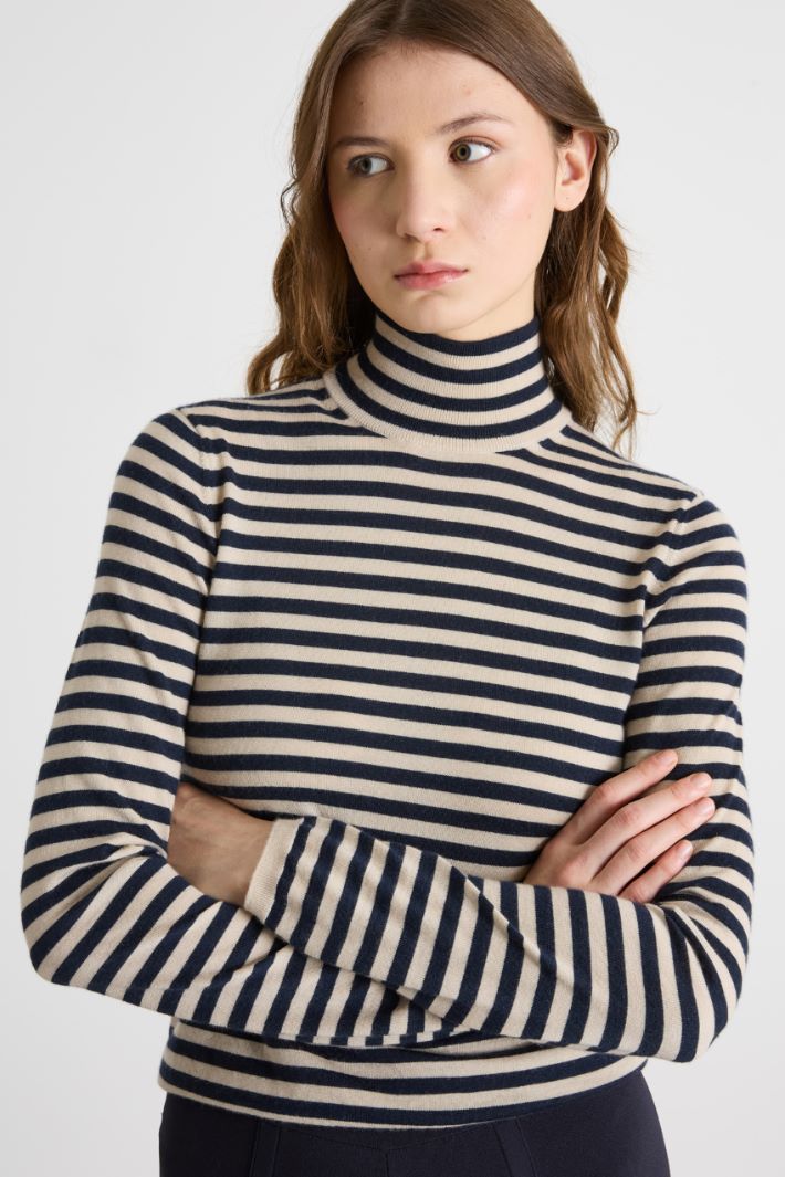 Lightweight Cashmere Roll-Neck Jumper Intrend - 3