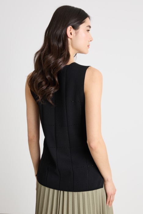 Top in filato di viscosa