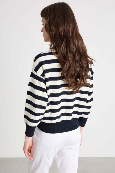 Maglia con fondo a coste