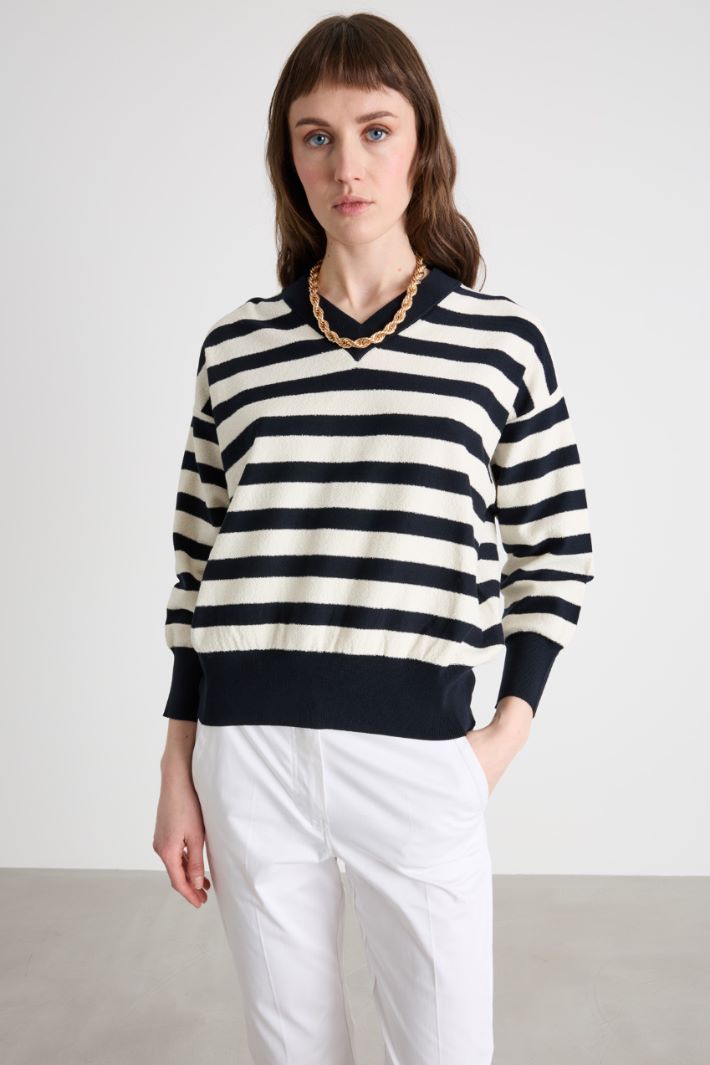 Maglia con fondo a coste Intrend - 2