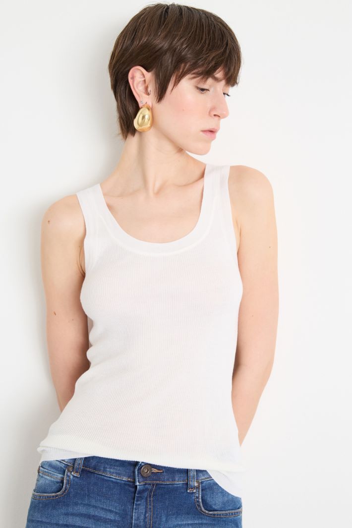 Rib-knit vest top Intrend - 2