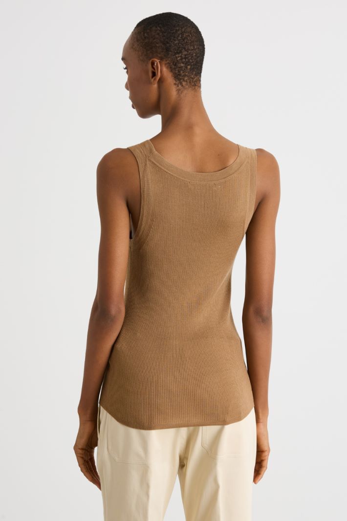 Rib-knit vest top Intrend - 4