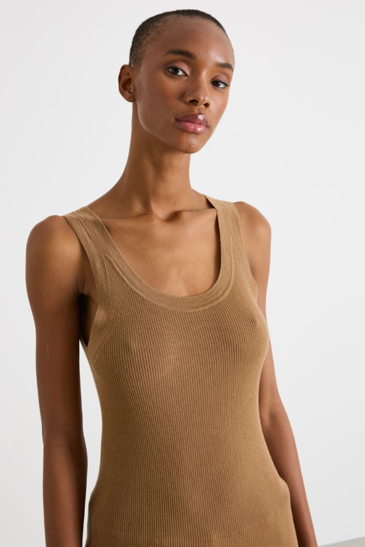 Rib-knit vest top Intrend - 3