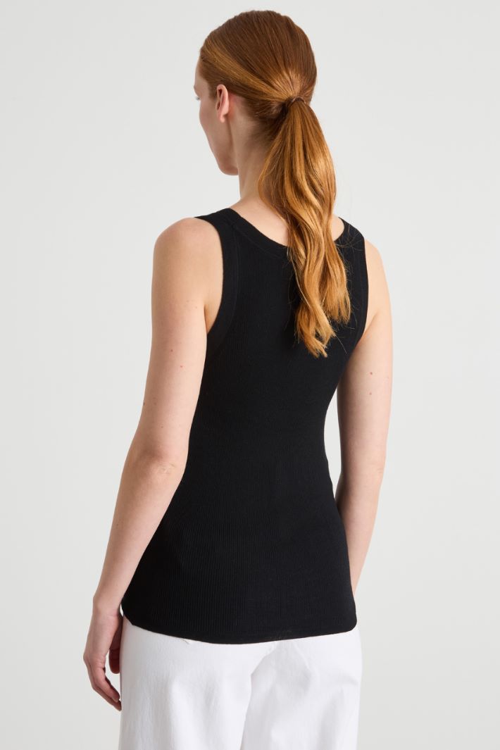 Rib-knit vest top Intrend - 4