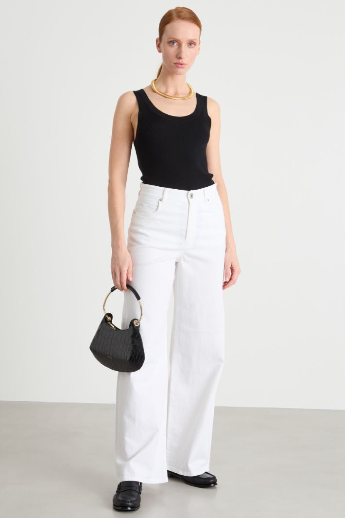 Rib-knit vest top Intrend