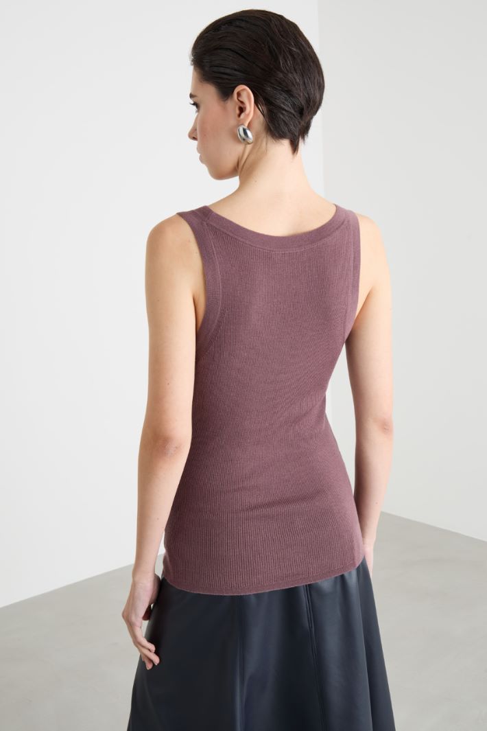Rib-knit vest top Intrend - 4
