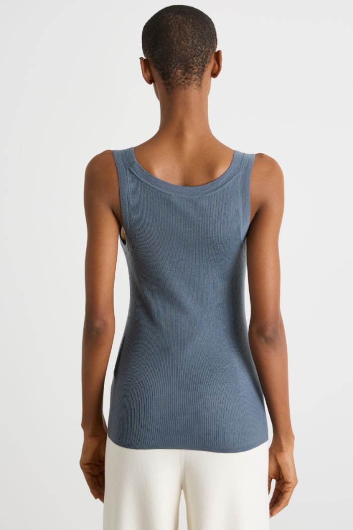 Rib-knit vest top Intrend - 4