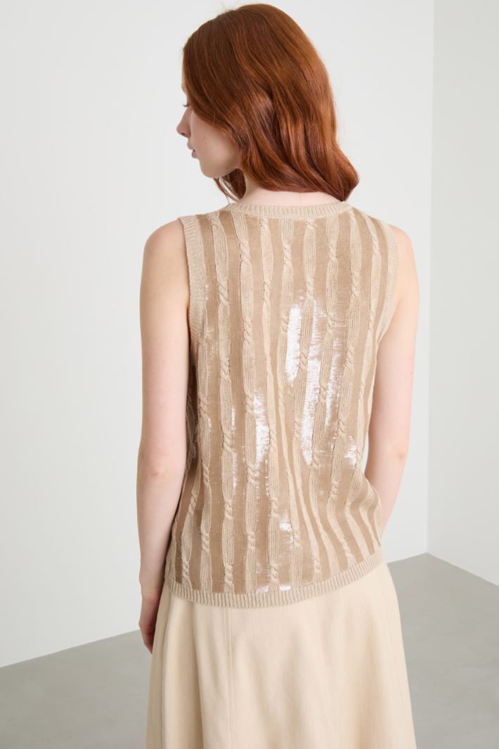 Sequin-embellished top Intrend - 4