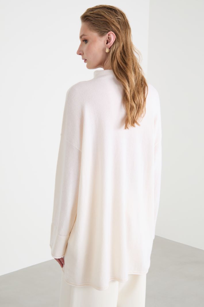 Relaxed-fit roll-neck jumper Intrend - 4