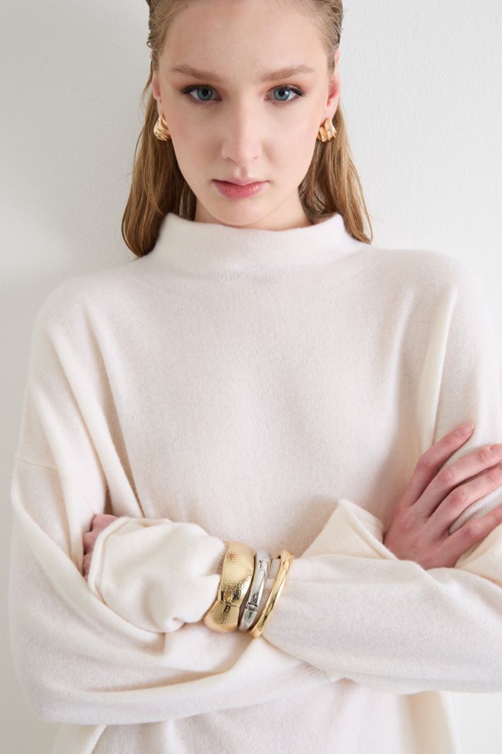 Relaxed-fit roll-neck jumper Intrend - 3