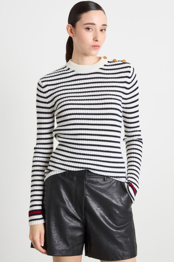 Rib-knit wool jumper Intrend - 2