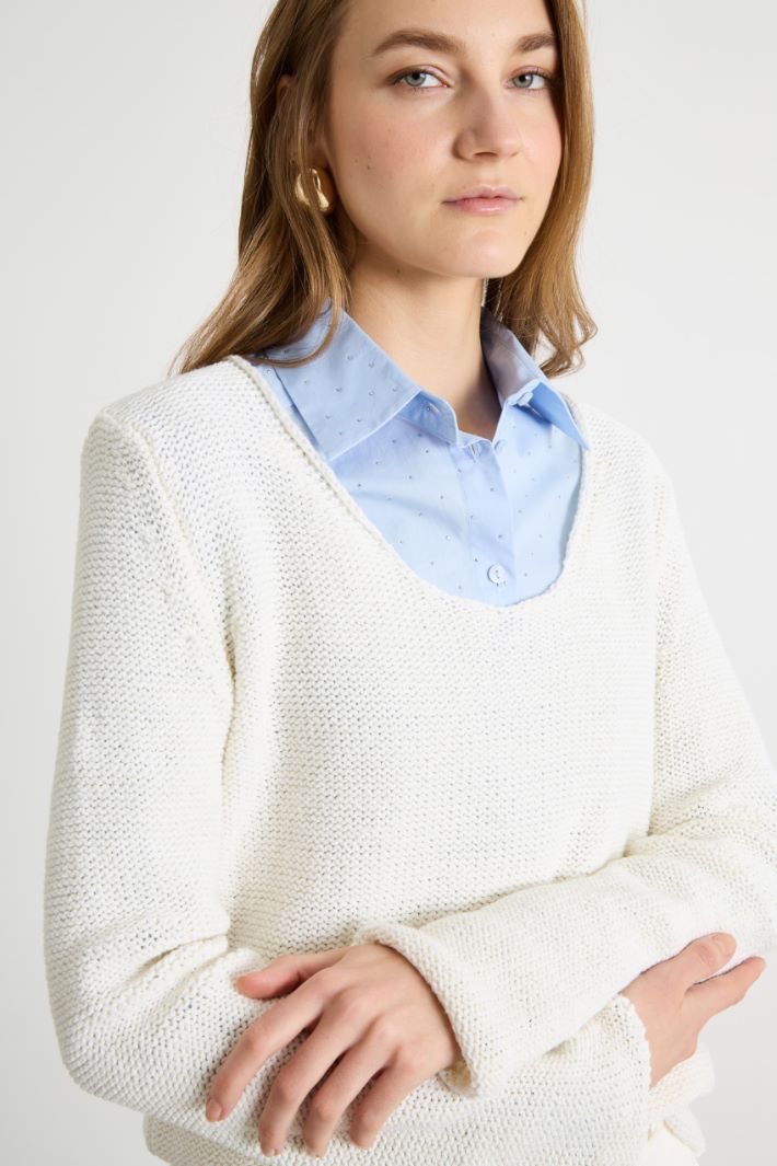 Wide-neck knit Intrend - 3