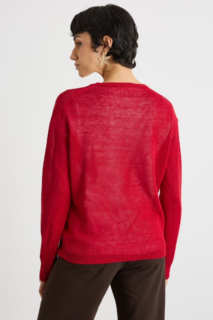 Crew-neck plain-knit jumper Intrend - 4