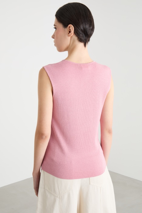 Top aderente in maglia