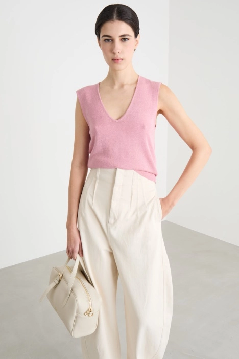 Fitted knit top - Intrend