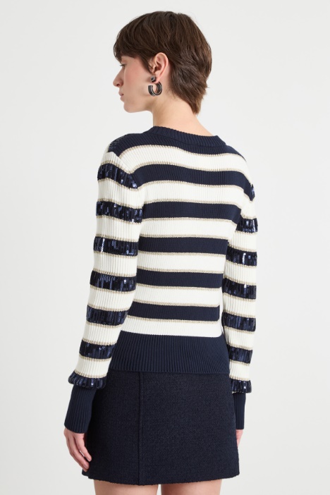 Maglia con paillettes