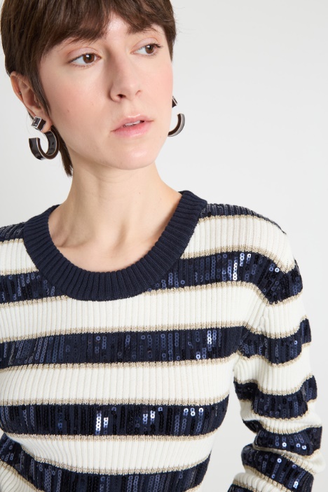 Maglia con paillettes
