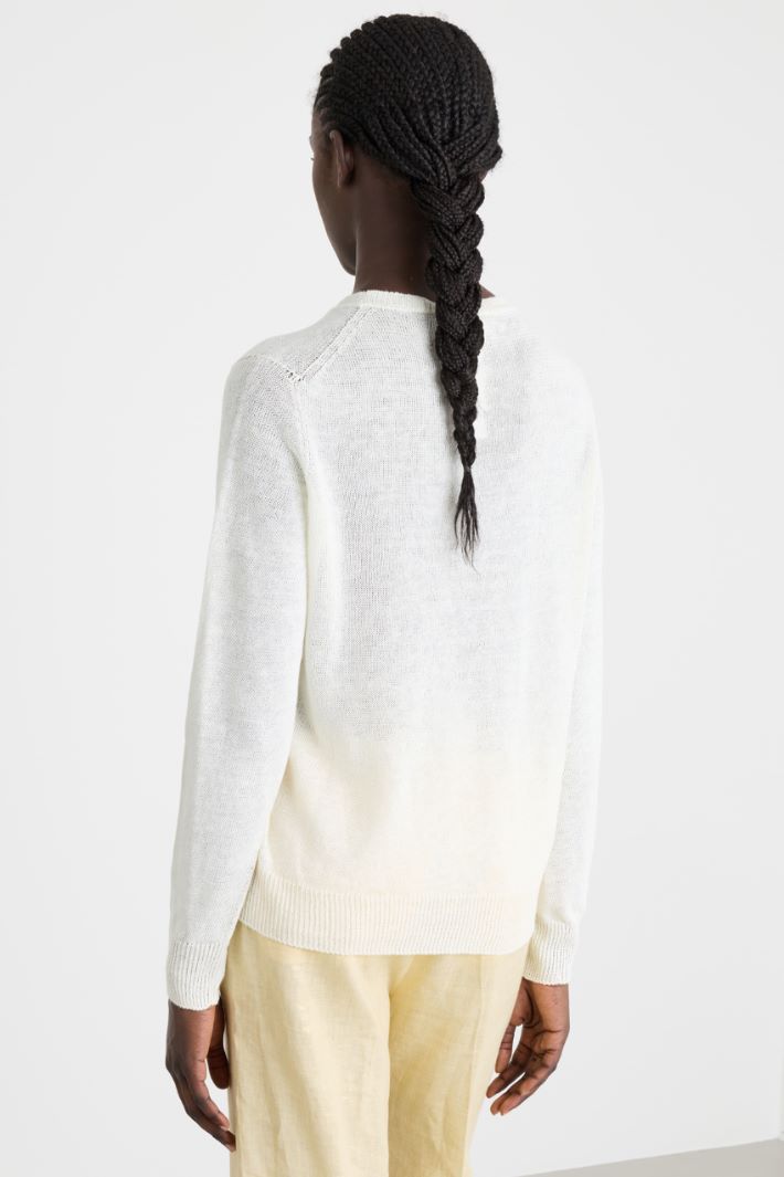 Maglia girocollo in filato rasato Intrend - 4