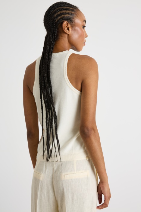 Top con cuello halter