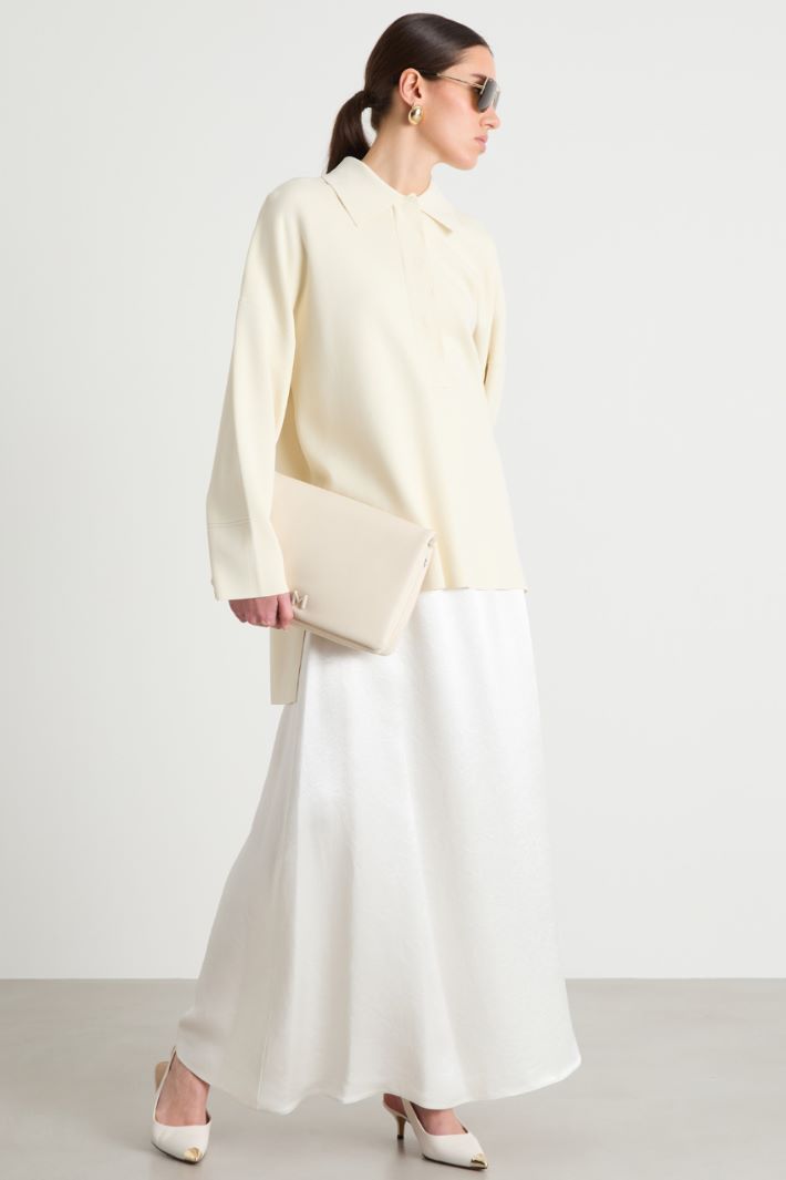 Loose-fit polo jumper Intrend