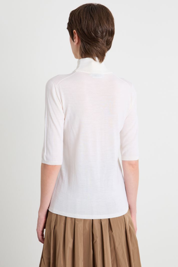 Roll neck jumper with three-quarter sleeves Intrend - 4