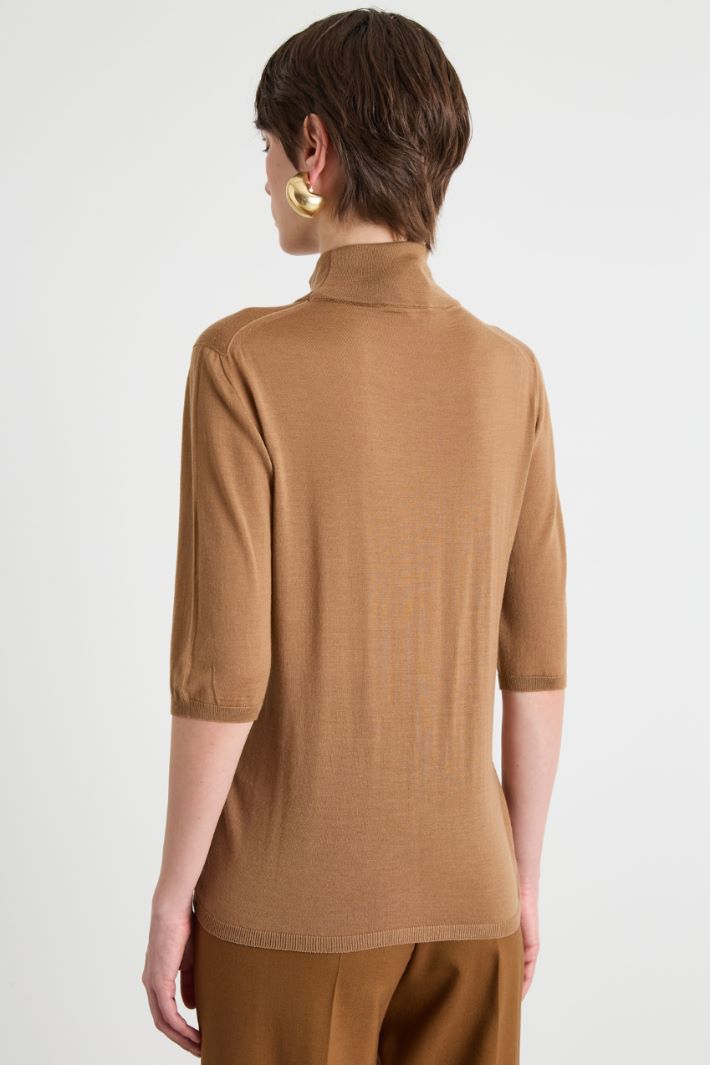 Roll neck jumper with three-quarter sleeves Intrend - 4