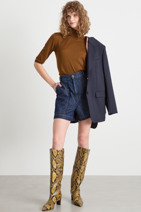 Roll neck jumper with three-quarter sleeves Intrend