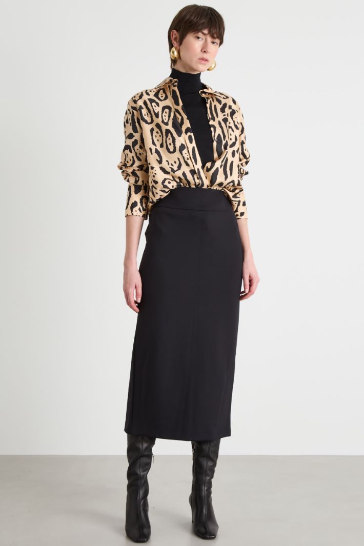 Roll neck jumper with three-quarter sleeves Intrend