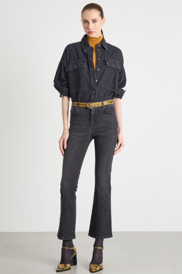 Roll neck jumper with three-quarter sleeves Intrend