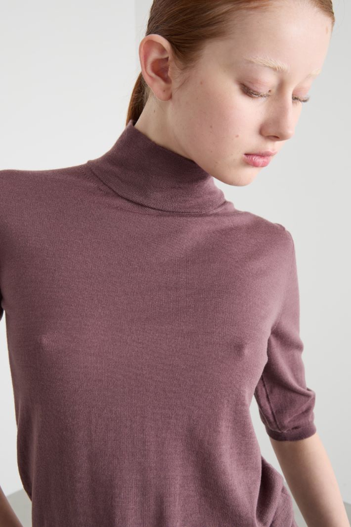 Roll neck jumper with three-quarter sleeves Intrend - 3