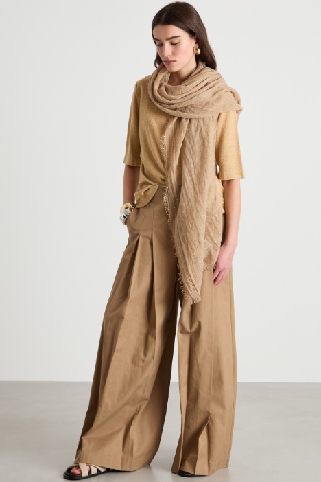 Short-sleeved knit top Intrend