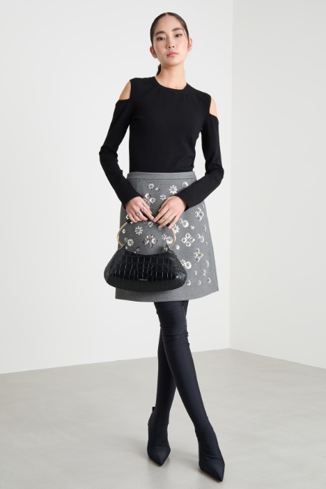 Cut-out shoulder jumper Intrend