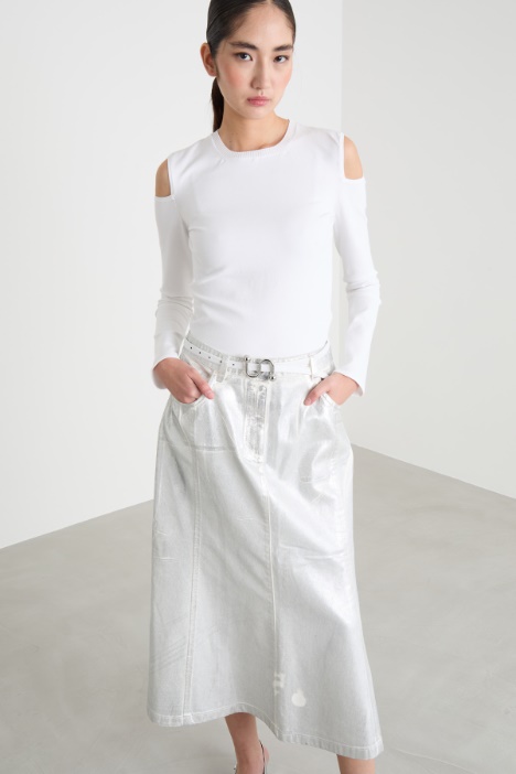 Cut-out shoulder jumper Intrend