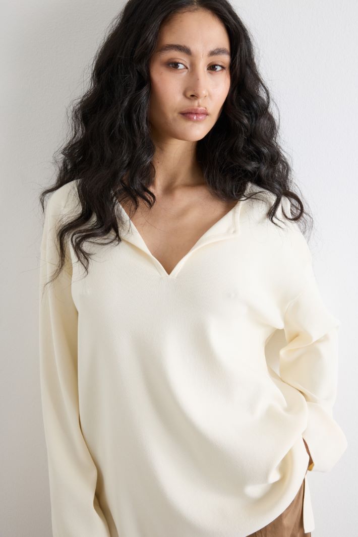 Maglia in viscosa crepe Intrend - 3